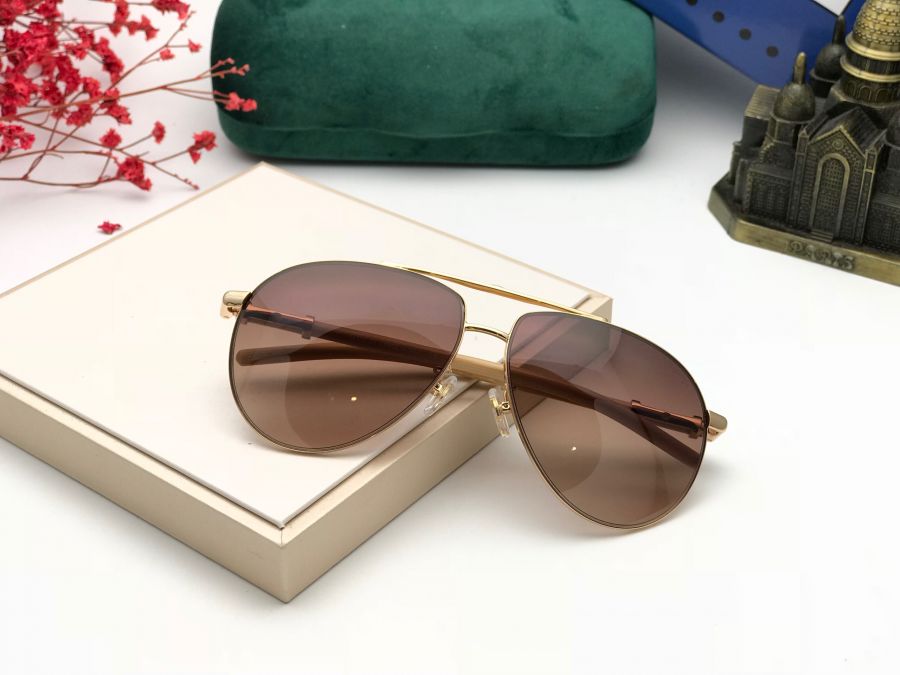 KÍNH MẮT NAM CAO CẤP GUCCI GỖ TRE - GG1122 GOLD BROWN