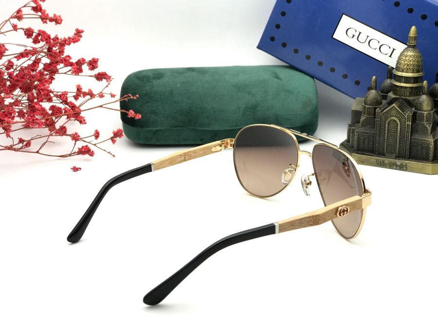 KÍNH MẮT NAM CAO CẤP GUCCI GỖ TRE - GG1126 GOLD BROWN