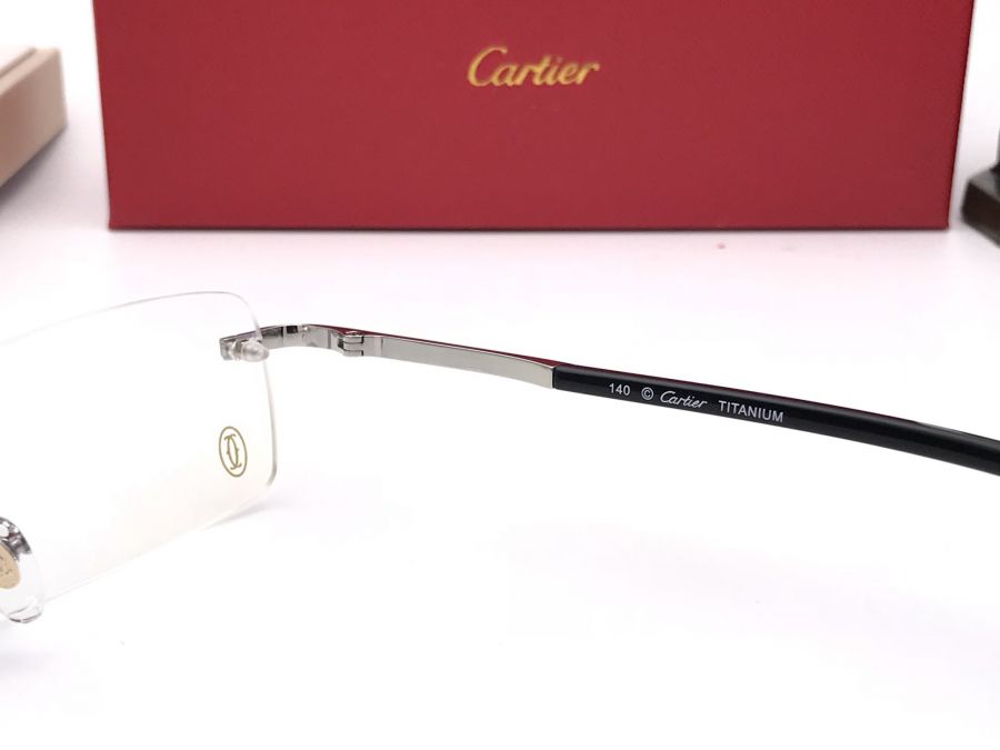 GỌNG KÍNH CẬN CARTIER TITANIUM CAO CẤP - T8120190 SILVER