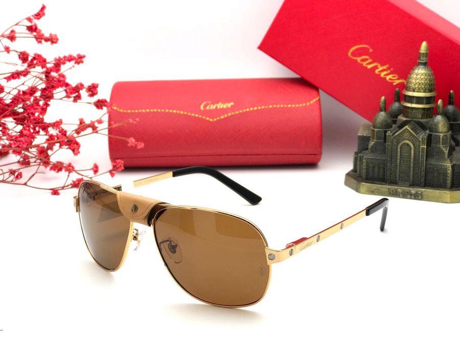 KÍNH MẮT NAM CAO CẤP CARTIER - T3463387 GOLD BROWN