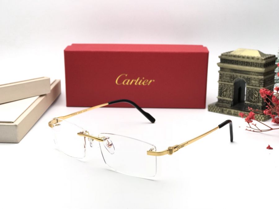 GỌNG KÍNH CẬN CARTIER TITANIUM - CARTIER T8200635 GOLD