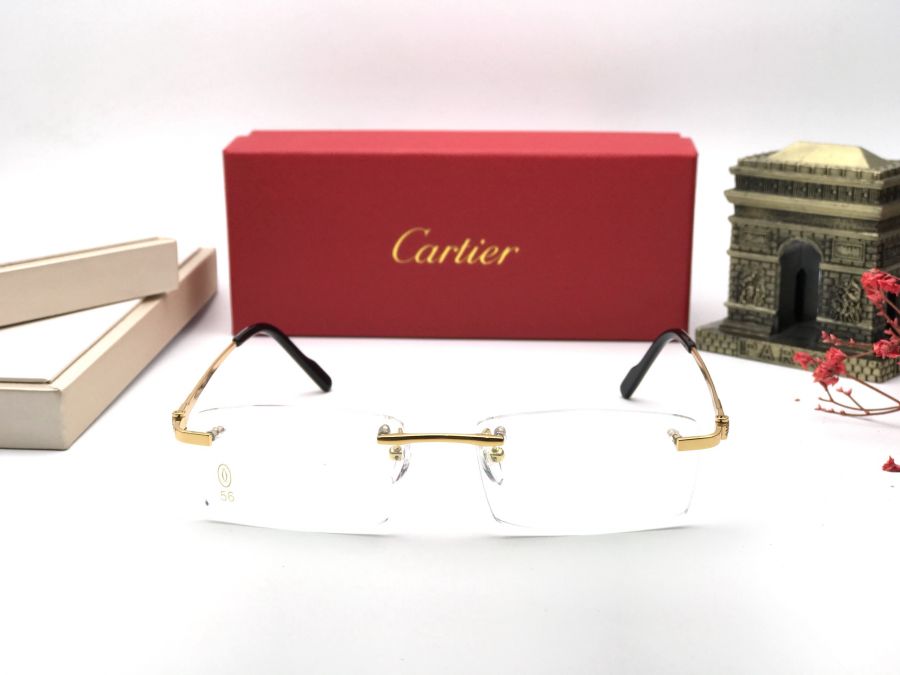 GỌNG KÍNH CẬN CARTIER TITANIUM - CARTIER T8200635 GOLD