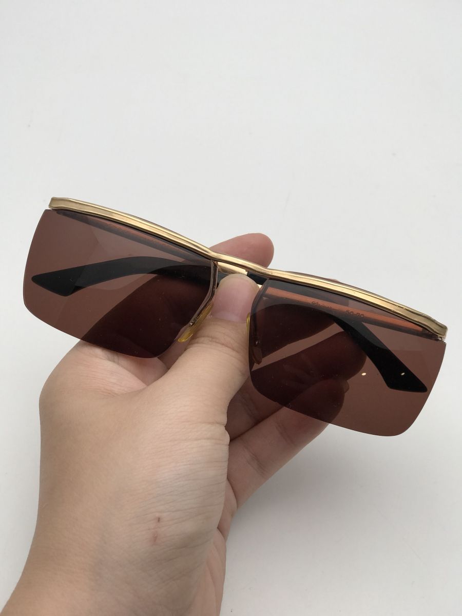 KÍNH CỔ BỌC VÀNG : NGANG KÍNH : 12,5Cm   KÍNH FILD'OR BỌC VÀNG CỦA PHÁP LÊN MẮT NÂU CỰC ĐẸP