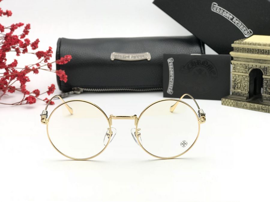 GỌNG KÍNH CẬN CAO CẤP CHROME HEARTS TITANIUM - CHROME HEARTS OVARYEASY II GOLD