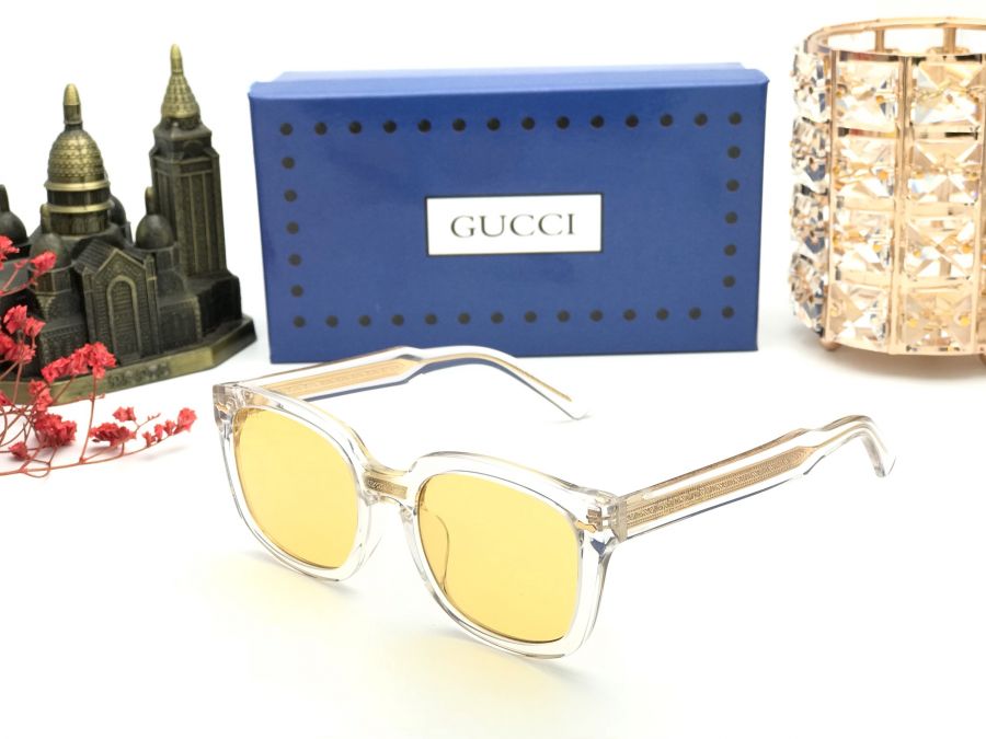 KÍNH THỜI TRANG UNISEX CAO CẤP GUCCI - GUCCI GG0181S YELLOW