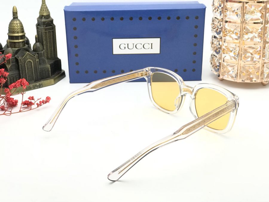 KÍNH THỜI TRANG UNISEX CAO CẤP GUCCI - GUCCI GG0181S YELLOW