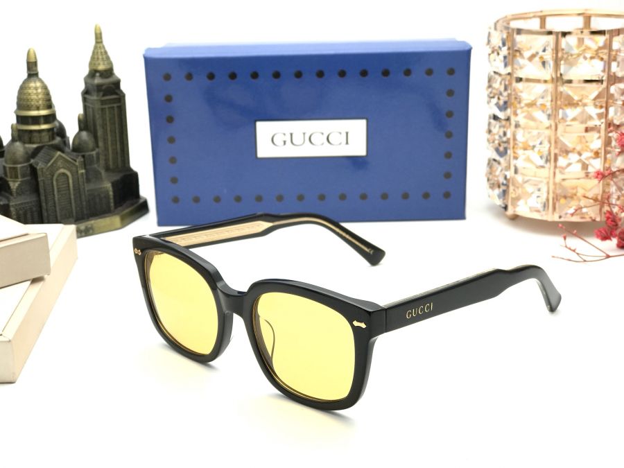 KÍNH THỜI TRANG UNISEX CAO CẤP GUCCI - GUCCI GG0182S YELLOW