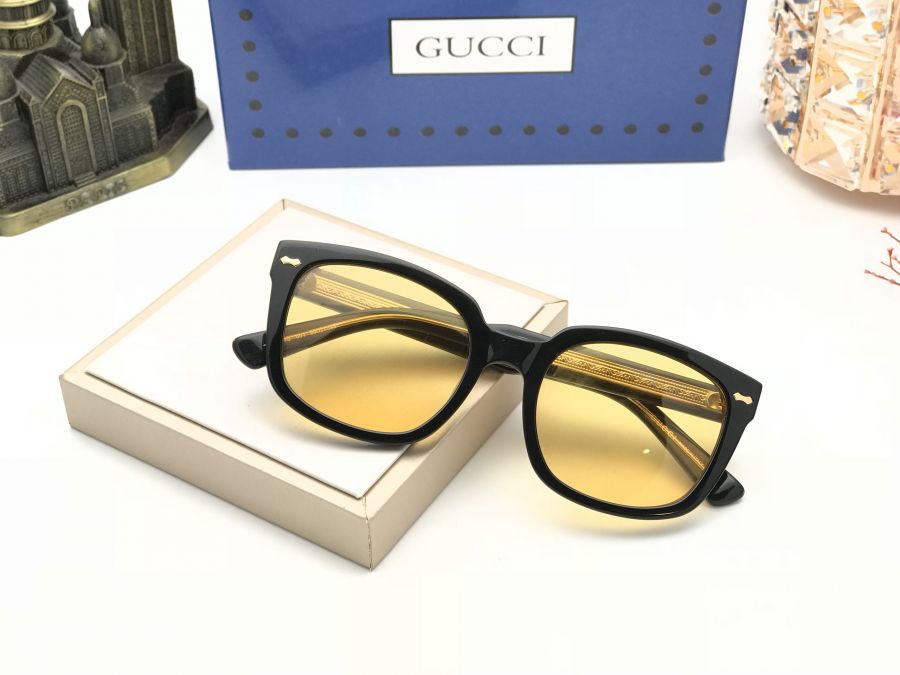 KÍNH THỜI TRANG UNISEX CAO CẤP GUCCI - GUCCI GG0182S YELLOW