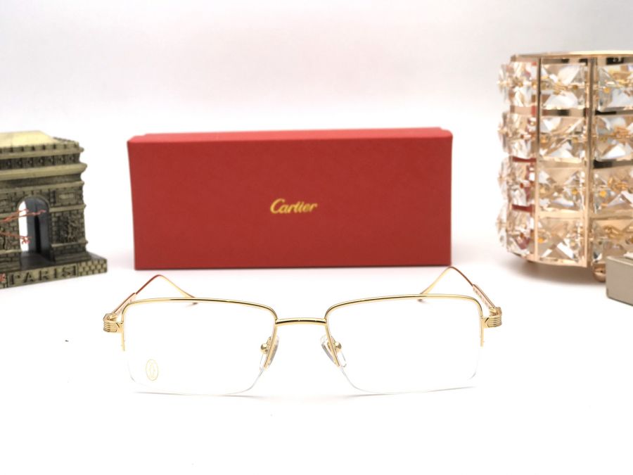 GỌNG KÍNH CẬN CAO CẤP CARTIER TITANIUM - CARTIER CT00120 GOLD