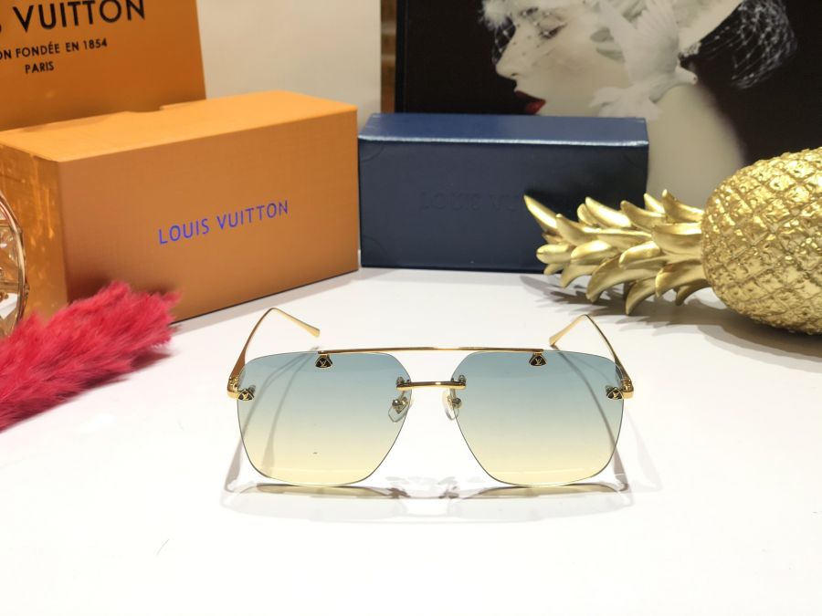 KÍNH MẮT NAM CAO CẤP NEW LOUIS VUITTON - LOUIS VUITTON Z0889 GOLD BLUE