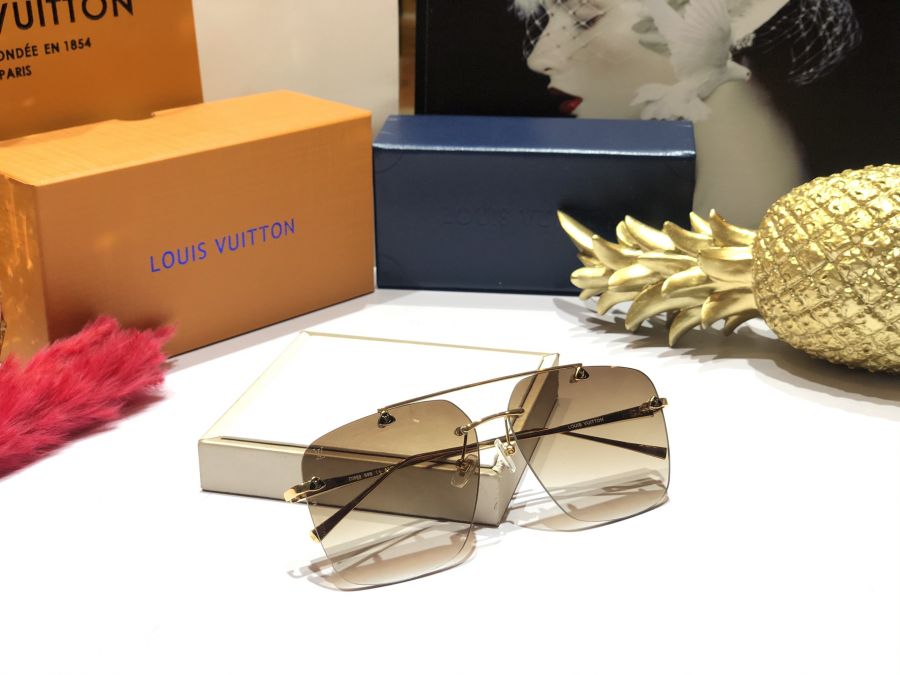 KÍNH MẮT NAM CAO CẤP NEW LOUIS VUITTON - LOUIS VUITTON Z0889 GOLD BROWN