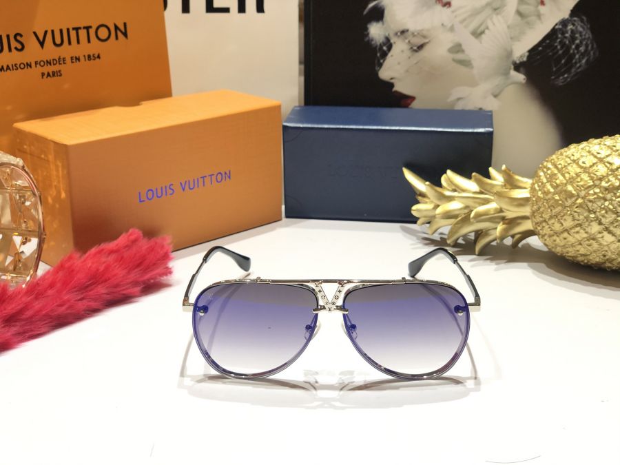 KÍNH MẮT NAM CAO CẤP NEW LOUIS VUITTON - LOUIS VUITTON Z0928 BLUE LENS