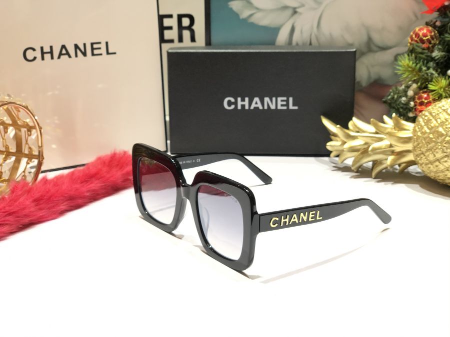 KÍNH MẮT NỮ HOTGIRL CAO CẤP CHANEL - CHANEL CH5408 BLACK SILVER LENS