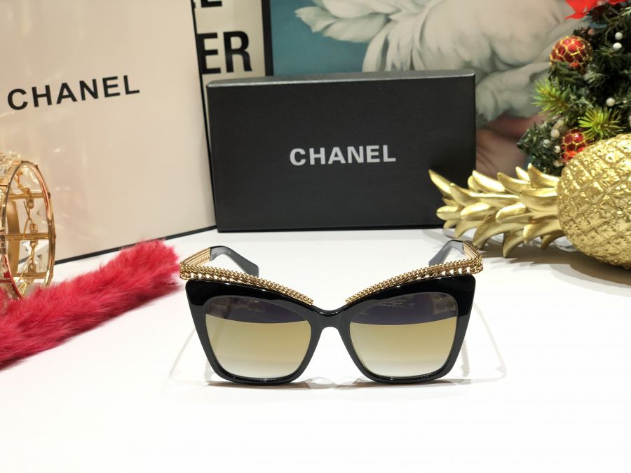 KÍNH MẮT NỮ HOTGIRL CAO CẤP CHANEL - CHANEL CH4336 GOLD MIRROR