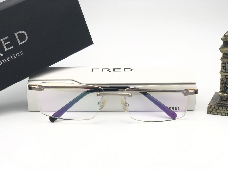 GỌNG KÍNH CẬN TITANIUM CAO CẤP FRED - FRED SAMOA 001 SILVER