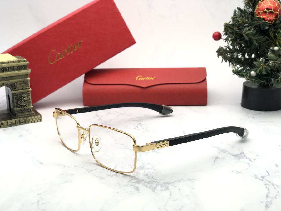 GỌNG KÍNH CARTIER TITANIUM - CARTIER T8101024 GOLD BLACK