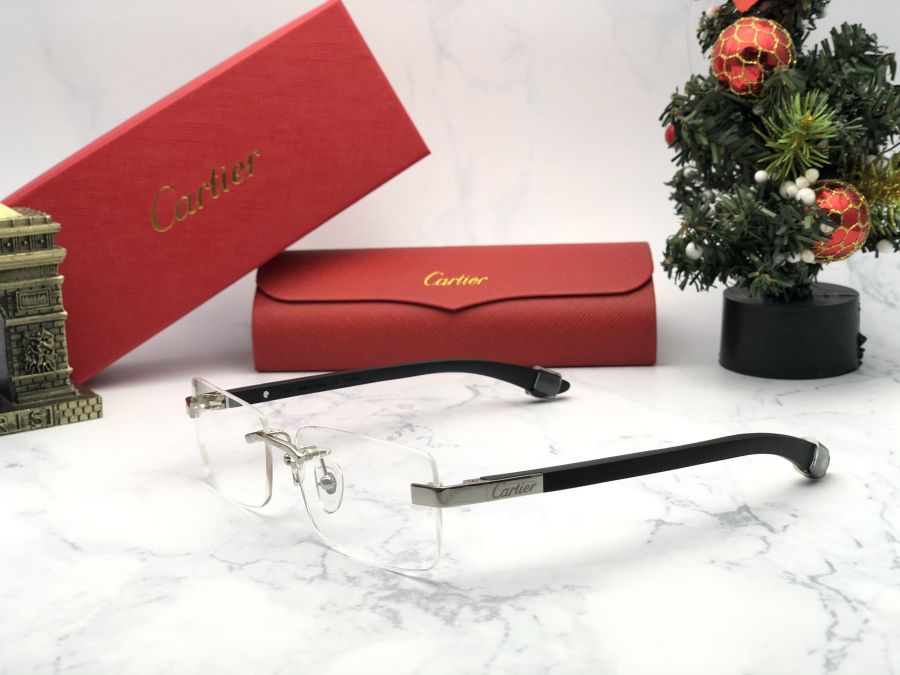 GỌNG KÍNH CARTIER TITANIUM - CARTIER T8101027 SILVER