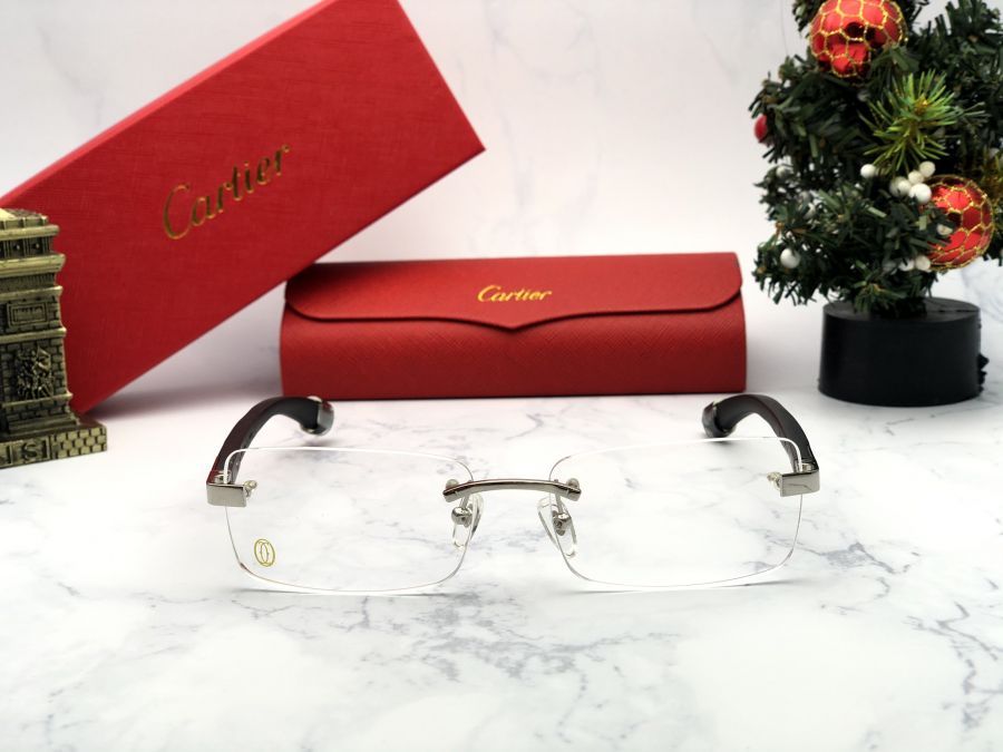 GỌNG KÍNH CARTIER TITANIUM - CARTIER T8101027 SILVER