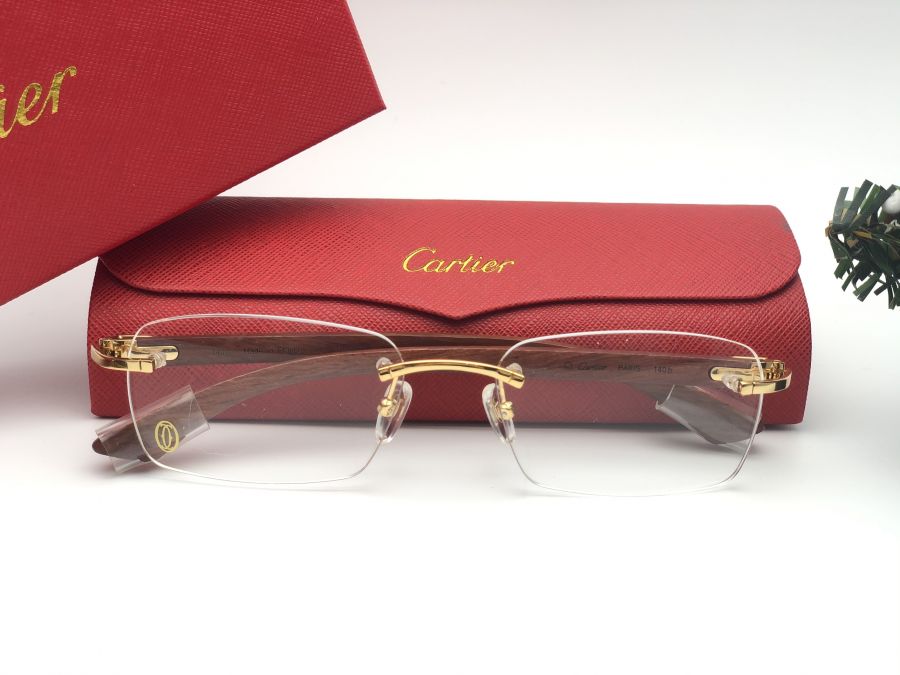 GỌNG KÍNH CARTIER TITANIUM - CARTIER T8101030 GOLD
