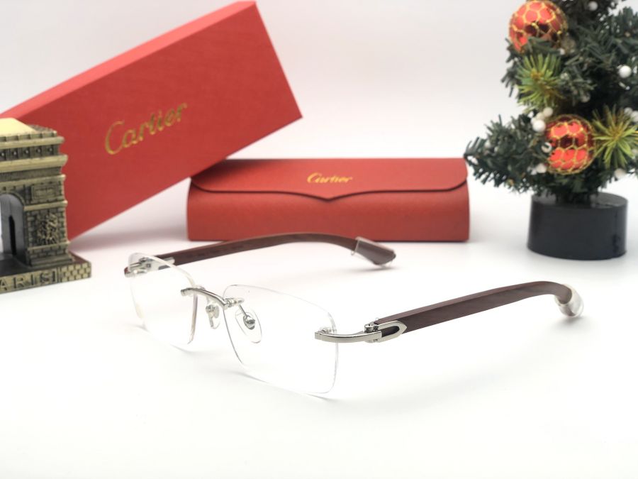 GỌNG KÍNH CARTIER TITANIUM - CARTIER T8101030 SILVER