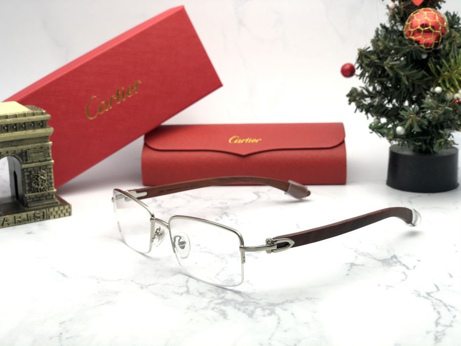 GỌNG KÍNH CARTIER TITANIUM - CARTIER T8101031 SILVER