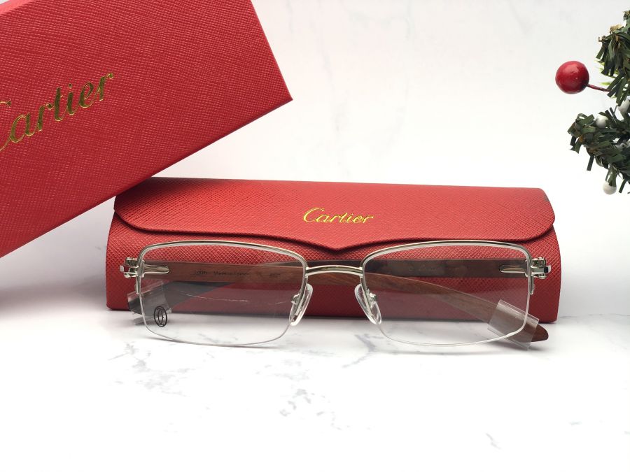 GỌNG KÍNH CARTIER TITANIUM - CARTIER T8101031 SILVER