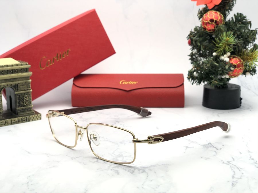 GỌNG KÍNH CARTIER TITANIUM - CARTIER T8101032 GOLD