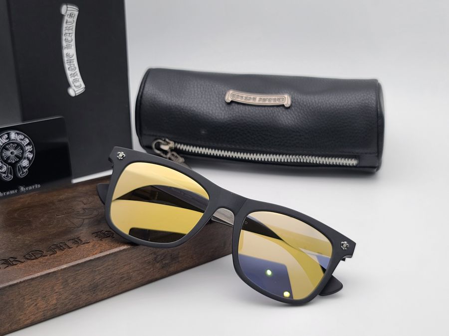 KÍNH MẮT NAM CAO CẤP CHROME HEARTS - CHROME HEARTS FRUM II GOLD MIRROR