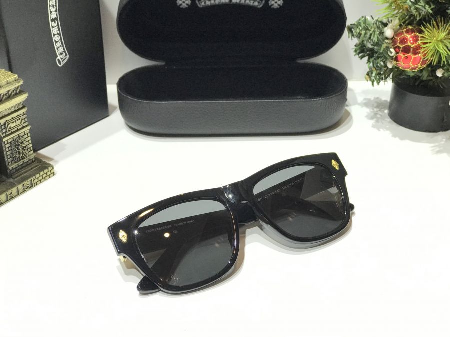 KÍNH NAM CAO CẤP CHROME HEARTS - CHROME HEARTS INSTAGAMS GOLD BLACK