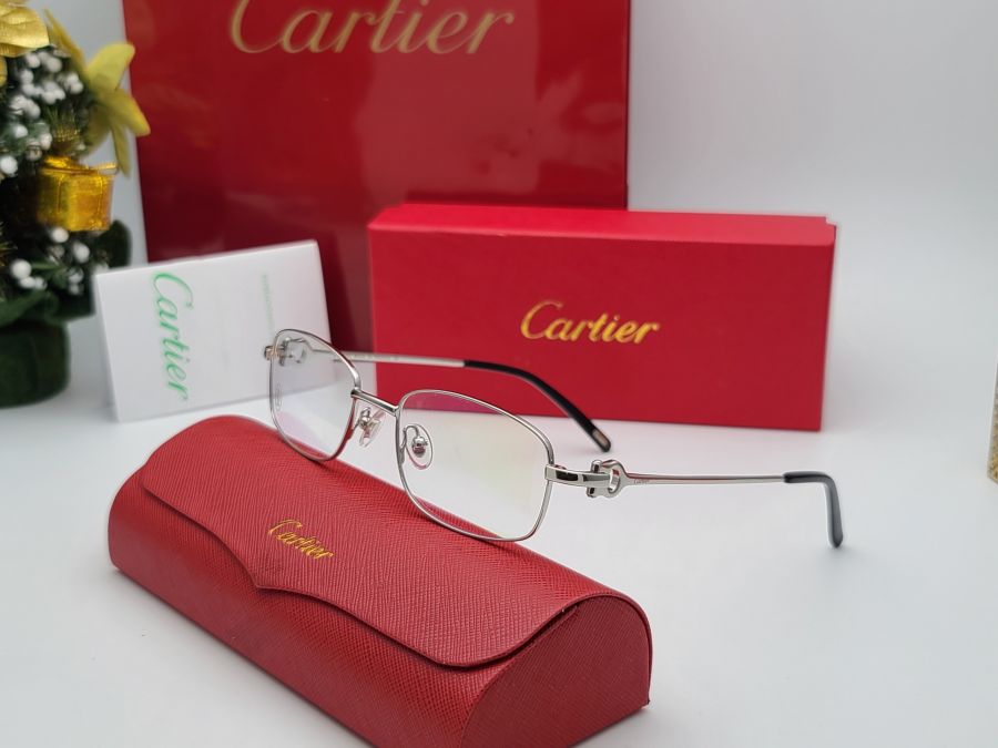 GỌNG KÍNH CARTIER TITAN CAO CẤP - CARTIER CT00500 SILVER