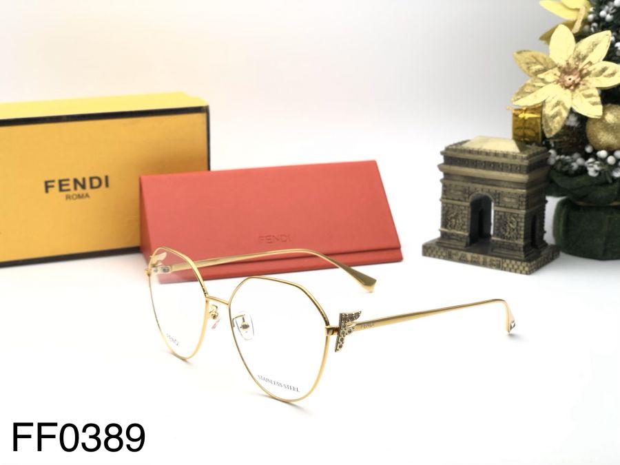 GỌNG KÍNH FENDI MẮT MÈO CAO CẤP - FENDI FF0389/G GOLD