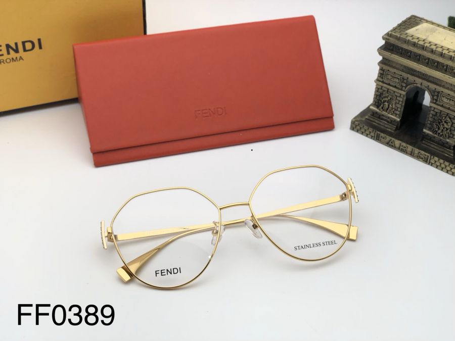 GỌNG KÍNH FENDI MẮT MÈO CAO CẤP - FENDI FF0389/G GOLD