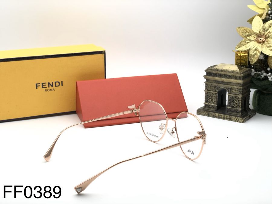 GỌNG KÍNH FENDI MẮT MÈO CAO CẤP - FENDI FF0389/G GOLD PINK