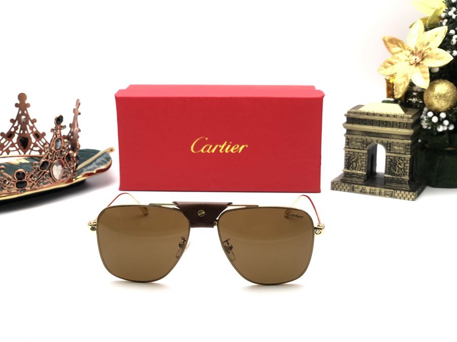 KÍNH MẮT CARTIER THỜI TRANG - CARTIER CT0167/S BROWN