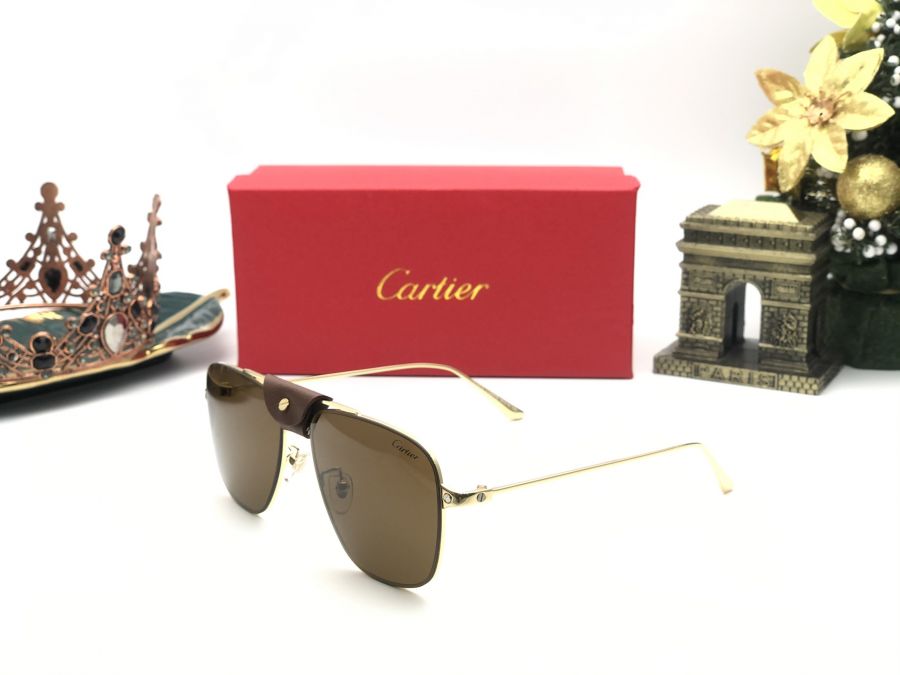 KÍNH MẮT CARTIER THỜI TRANG - CARTIER CT0167/S BROWN