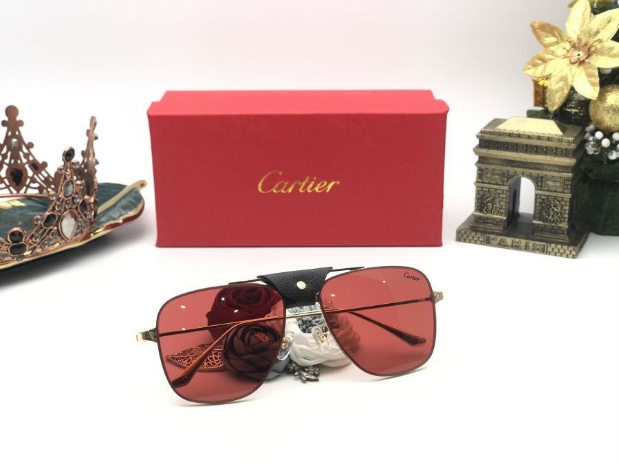 KÍNH MẮT CARTIER THỜI TRANG - CARTIER CT0167/S RED