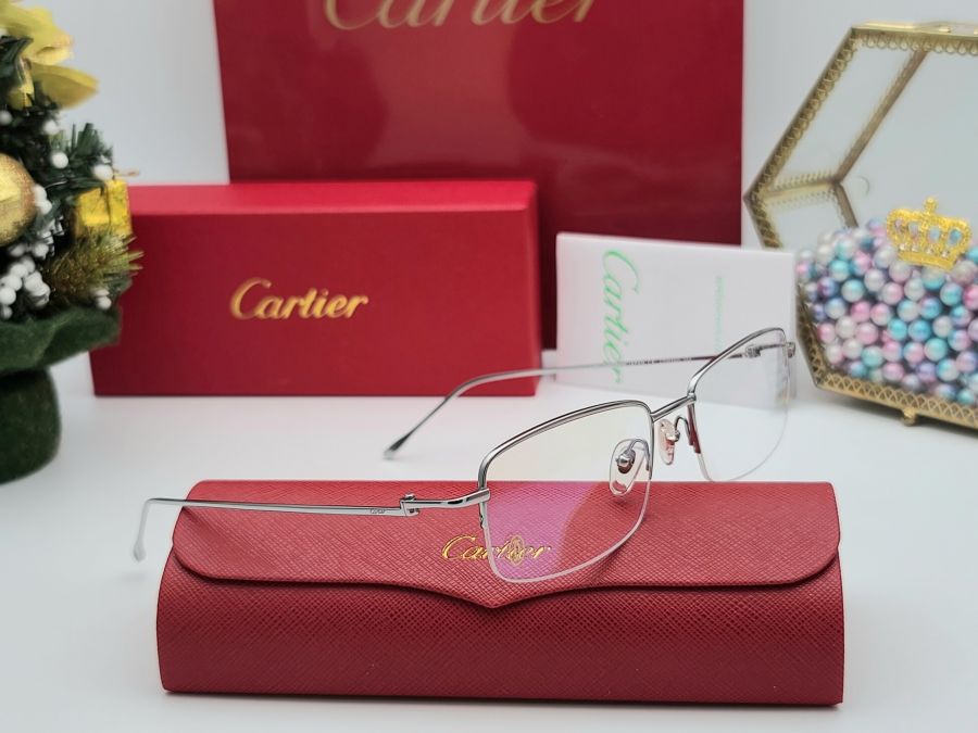 GỌNG KÍNH CARTIER TITANIUM - CARTIER CT0070O SILVER