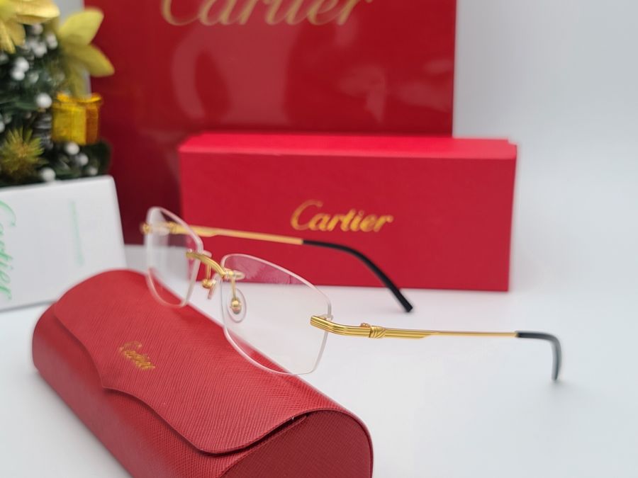 GỌNG KÍNH CARTIER TITANIUM - CARTIER CT0072S GOLD