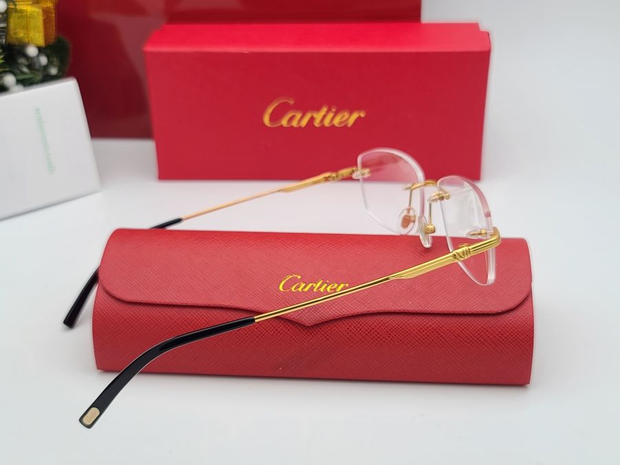 GỌNG KÍNH CARTIER TITANIUM - CARTIER CT0072S GOLD