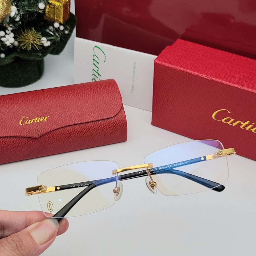 GỌNG KÍNH CARTIER TITANIUM - CARTIER CT00990 GOLD