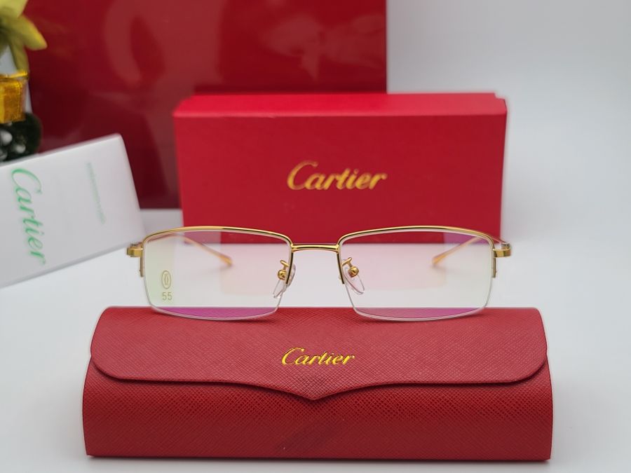 GỌNG KÍNH CARTIER TITANIUM - CARTIER CT3138867 GOLD