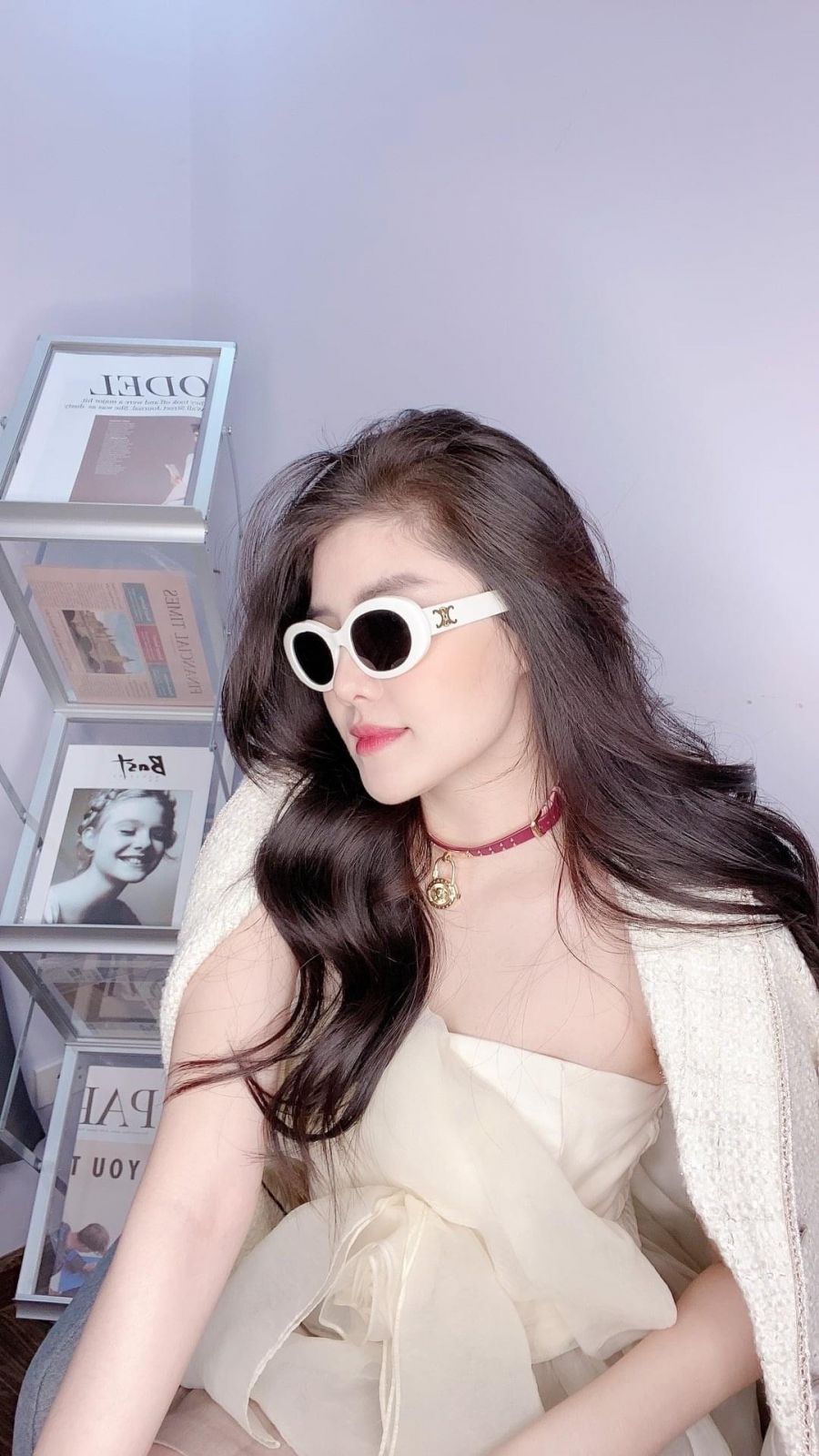 KÍNH THỜI NỮ TRANG CAO CẤP CELINE 2022 - CELINE CL4S194 WHITE