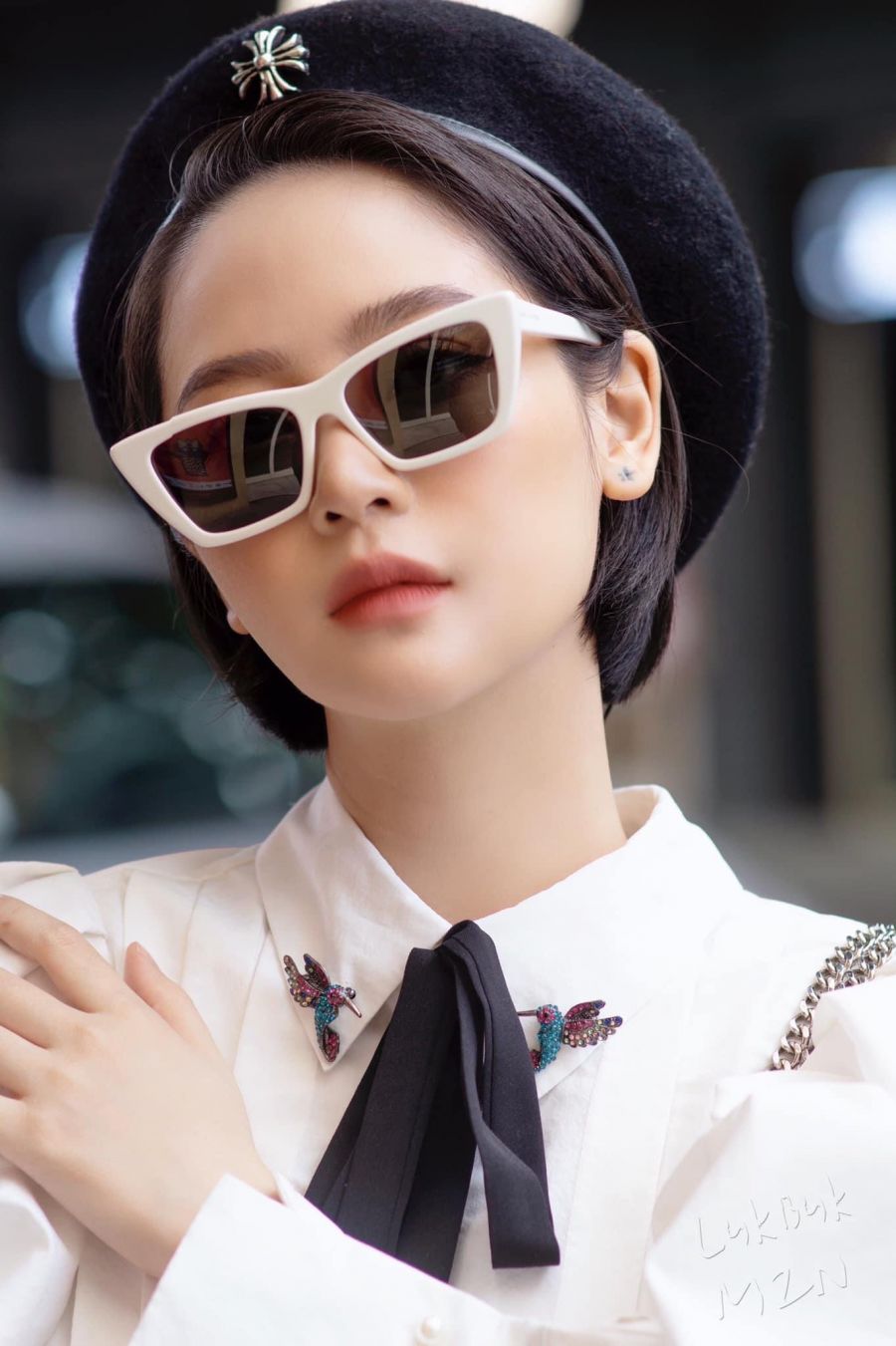 KÍNH THỜI TRANG CAO CẤP  SAINTLAURENT 2022 -  SAINTLAURENT SL276MICA WHITE