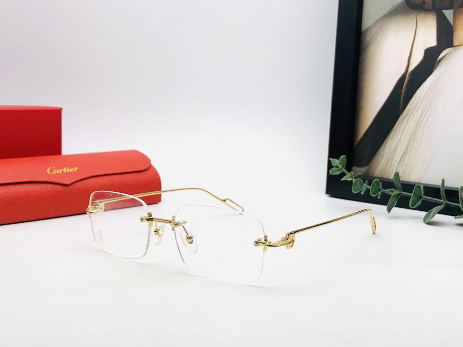 GỌNG KÍNH CẬN CARTIER KHOAN CAO CẤP - CARTIER EYEGLASS CT01710 GOLD