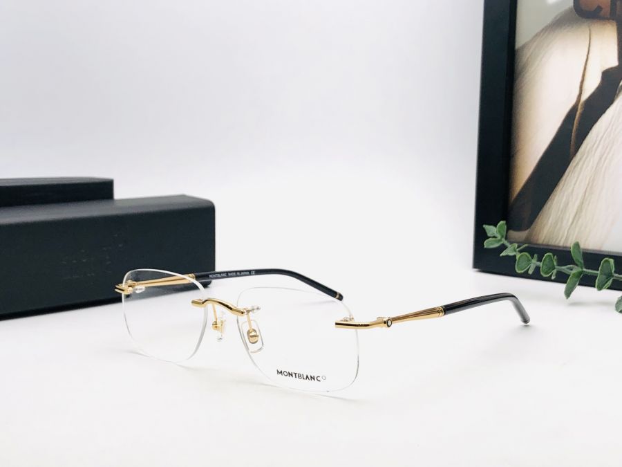 GỌNG KÍNH MONTBLANC KHÔNG VIỀN CAO CẤP - MONTBLANC EYEGLASS MB0710 GOLD