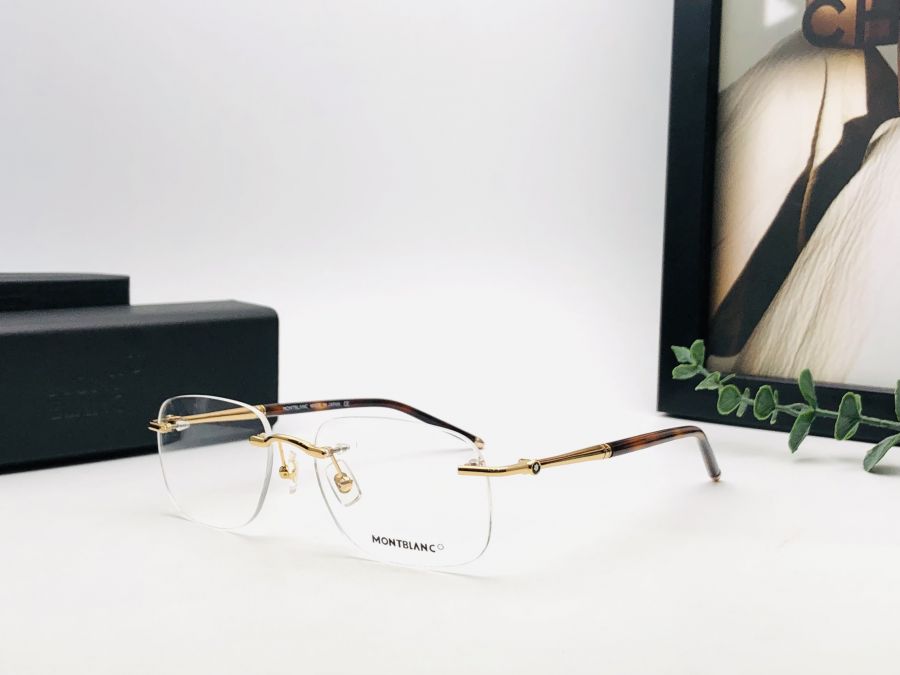 GỌNG KÍNH MONTBLANC KHÔNG VIỀN CAO CẤP - MONTBLANC EYEGLASS MB0710 GOLD