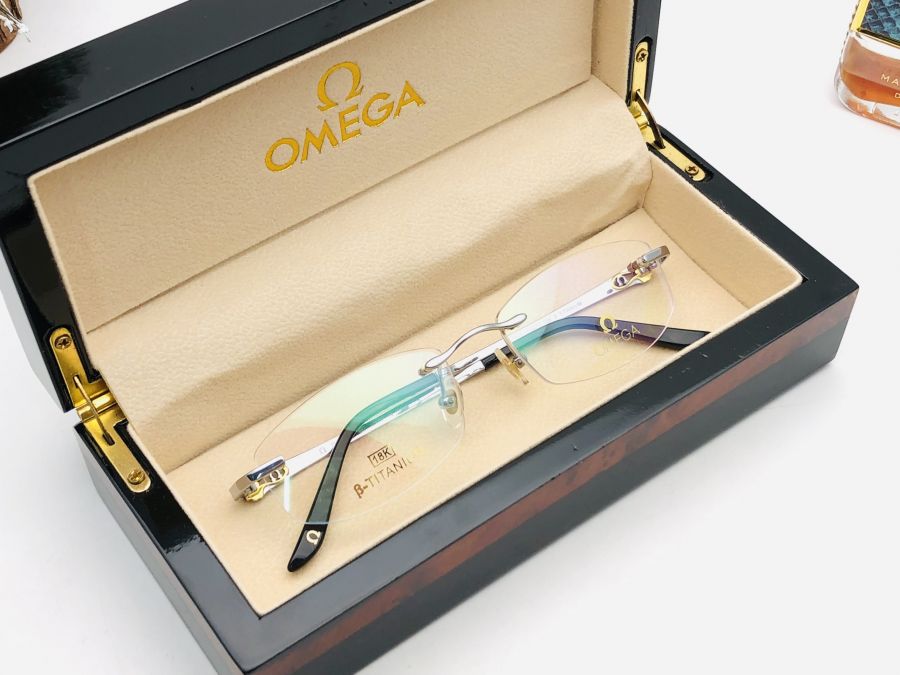 GỌNG KÍNH NỮ OMEGA TITANIUM MẠ VÀNG 18K CAO CẤP - OMEGA 511622 TITANIUM 18K SILVER MIX GOLD