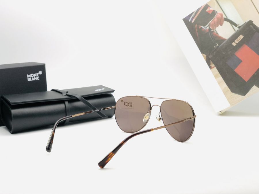 KÍNH MẮT NAM MONTBLANC CAO CẤP - MONTBLANC MB595S BROWN (ORIGINAL)