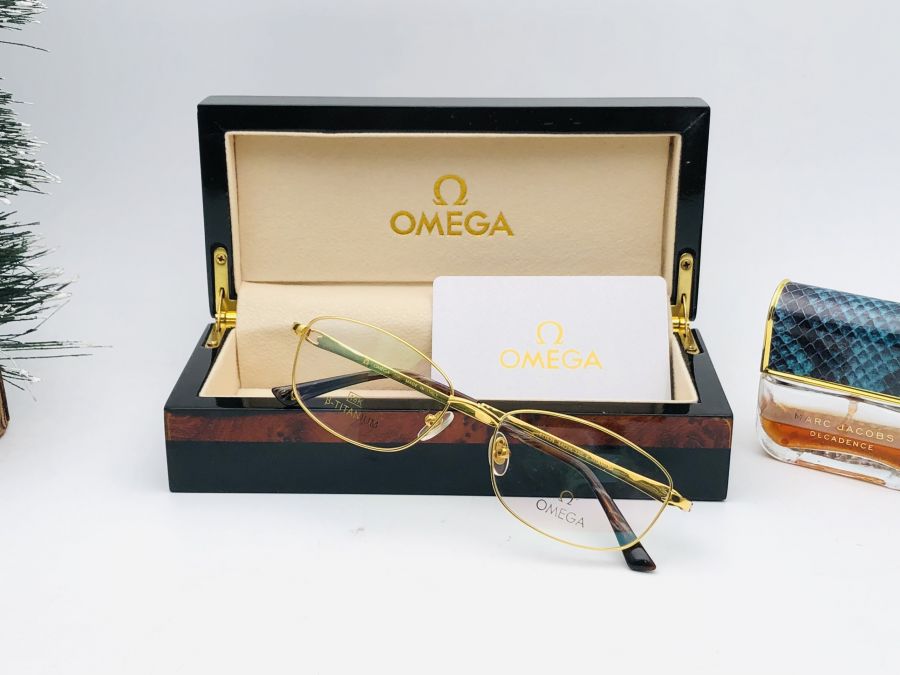 GỌNG KÍNH NỮ OMEGA TITANIUM MẠ VÀNG 18K CAO CẤP - OMEGA 511635 TITANIUM 18K GOLD