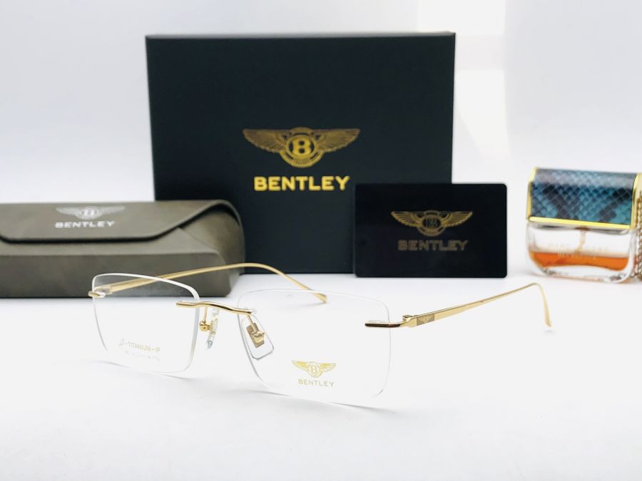 GỌNG KÍNH KHOAN BENTLEY TITANIUM CAO CẤP - BENTLEY EYEWEAR B1911 GOLD TITANIUM